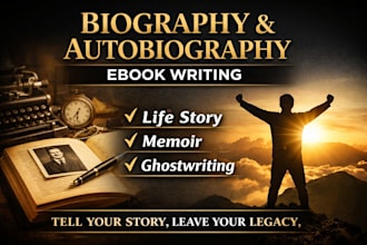 write a professional biography or autobiography ebook