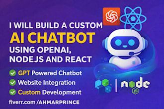 build a custom ai chatbot using openai, node js and react