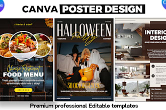 design professional canva posters and flyers