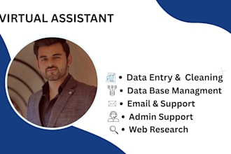 do data entry, database management and virtual assistant tasks