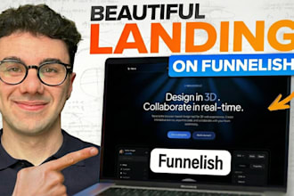 a high converting funnelish landing page and checkout