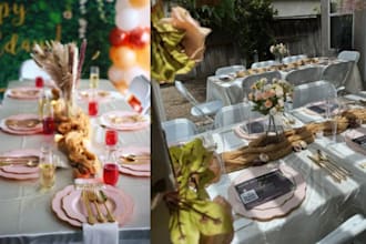 plan and coordinate your event, birthday, wedding, etc