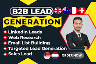 do b2b lead generation UK USA france switzerland netherland australia email list