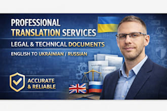 translate english to ukrainian or russian professionally