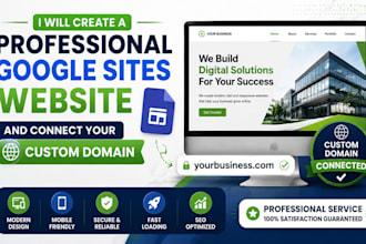 create a professional google sites website and connect your custom domain