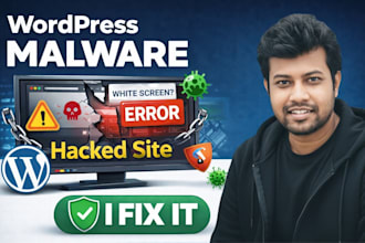 fix hacked wordpress site, remove malware and fix critical errors