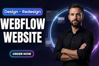 design webflow website as a webflow expert, webflow animation, webflow developer
