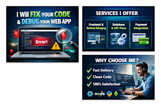 fix bugs in your website, web app, or code