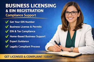 get business licensing ein and compliance support for your company