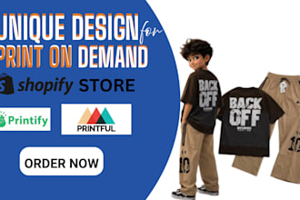 design viral pod t shirts etsy shopify print on demand store, printful printify