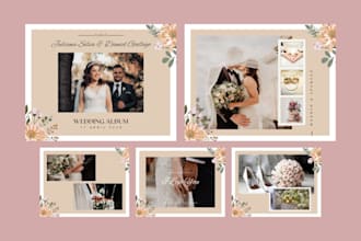 do modern photobook design, wedding album and much more