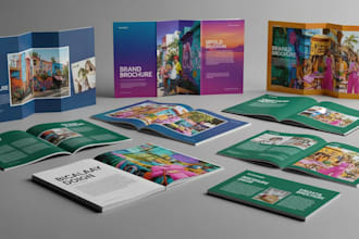 brochure design, trifold brochure design, digital brochure, company brochure