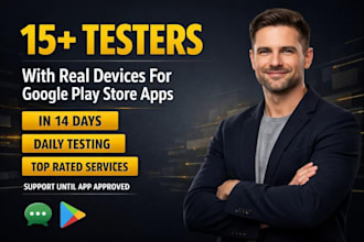 provide 12 testers for google play closed testing for 14 days 12 app tester