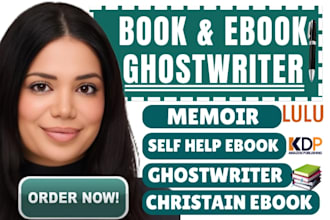 be self help ebook ghost writer memoir book writer