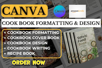 design cookbook recipe book, cookbook formatting, restaurant menu canva cookbook