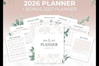 design planners, hyperlinked journals, digital planner