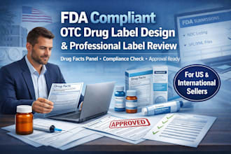 design fda compliant otc drug label and review for approval
