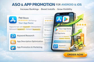 do aso app description keywords app promotion marketing for android and ios