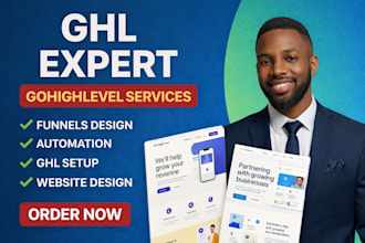 design gohighlevel landing page, ghl website design in 24hrs