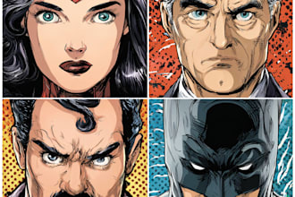 draw comic book anime graphic novel superhero comic and cartoon character