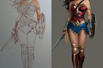 create superhero caricature for you