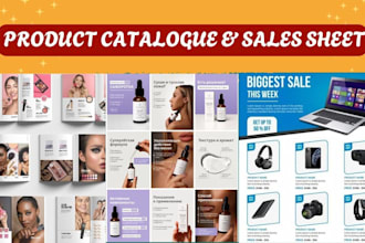 product catalogue, sale sheet, product manual, booklet design, product catalogue