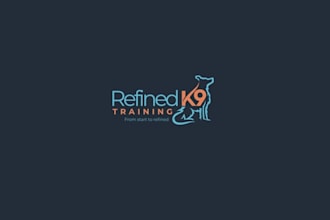 design female entrepreneur offering real world dog training logo