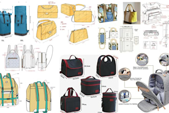 do bag design, bag tech pack, handbag, backpack design, tote bag design luggage