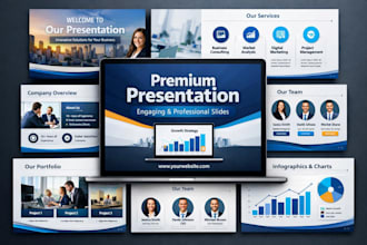 create stunning  PPT animation, slide, and 3d visual