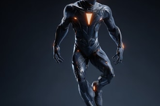 design your realistic superhero cartoonportrait