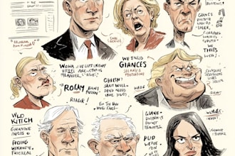 make a political cartoon art