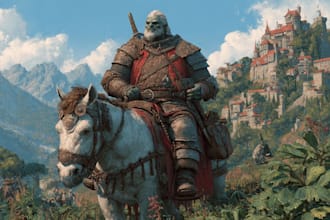 fantasy or dark fantasy illustrations and concept art