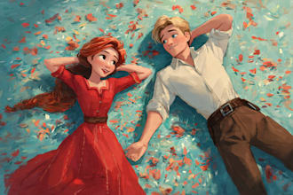 draw cartoon disney couple portrait