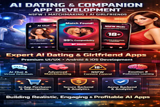 build ai dating app, ai  girlfriend app, ai matchmaking app, nfsw