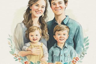 draw a wonderful family portrait