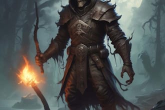 illustrate dark fantasy and horror characters
