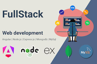 build or fix a full stack angular node js web application