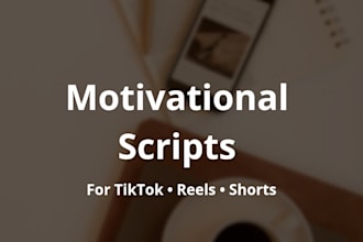 write deep motivational scripts for tiktok, reels and shorts