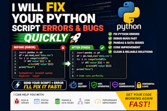 fix your python script errors and bugs quickly
