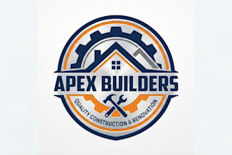 design a professional contractor and  construction logo
