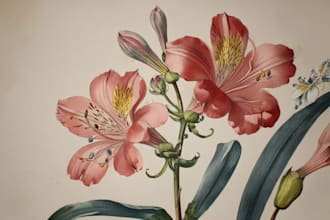do illustration of stunning botanicals, floral and fruits