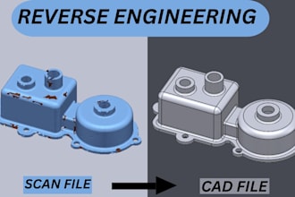 do reverse engineering  scan to cad conversion professionally