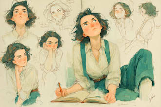 draw digital illustration, character design