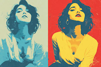 draw amazing vector pop art style from your photo
