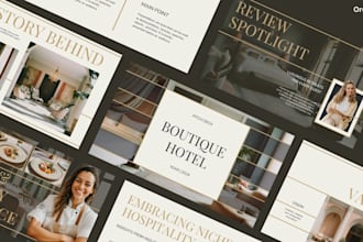 design modern powerpoint presentation for business and students