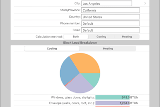 create a load calculation for a mini split hvac system