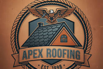 design a professional roofing logo