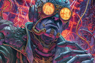 create cyberpunk and retro aesthetic characters
