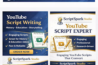 write engaging youtube scripts and content