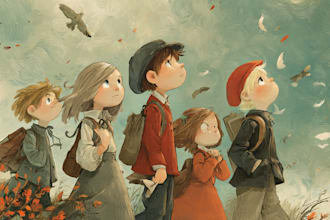 illustrate a children story book illustration, picture book
